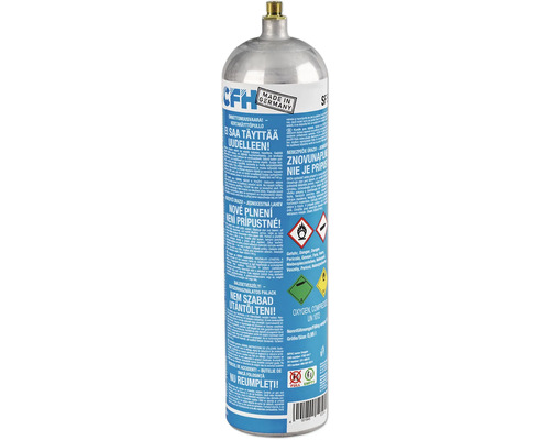 Zuurstofvervangingscilinder SF 504 (O2) 0,95 L voor Schweiß-Fix SF 3100