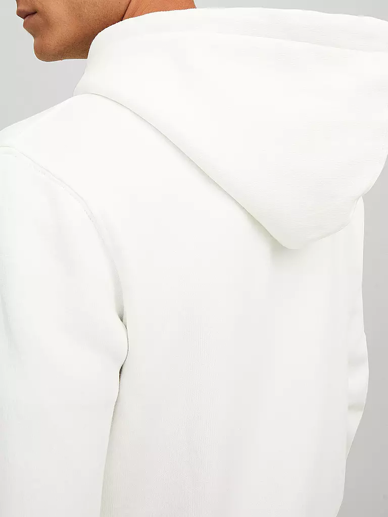 JACK & JONES Kapuzensweatjacke JJESTAR  weiss