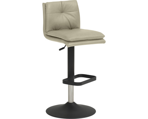 Barkruk Mayer Zitmeubelen 1211 44 x 47 x 80 cm staal zwart/taupe