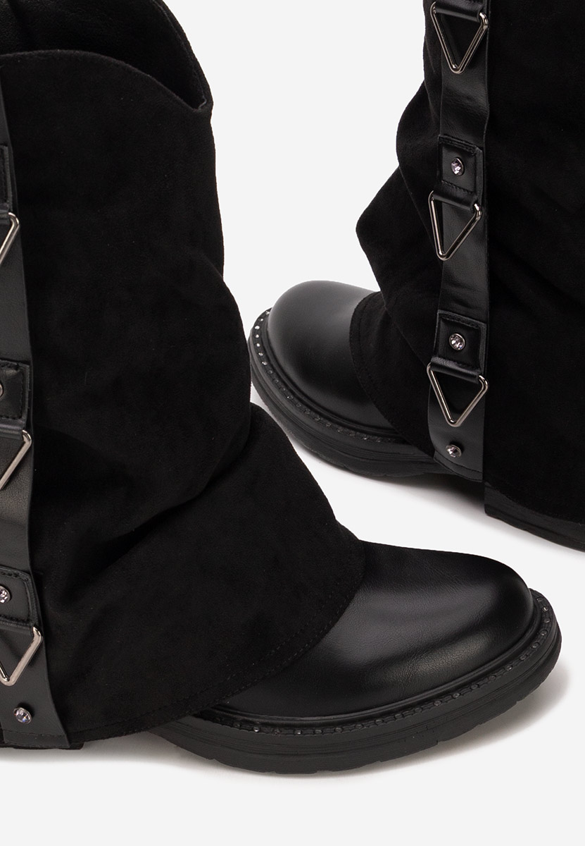 Bottes courtes femme noires Ismoria