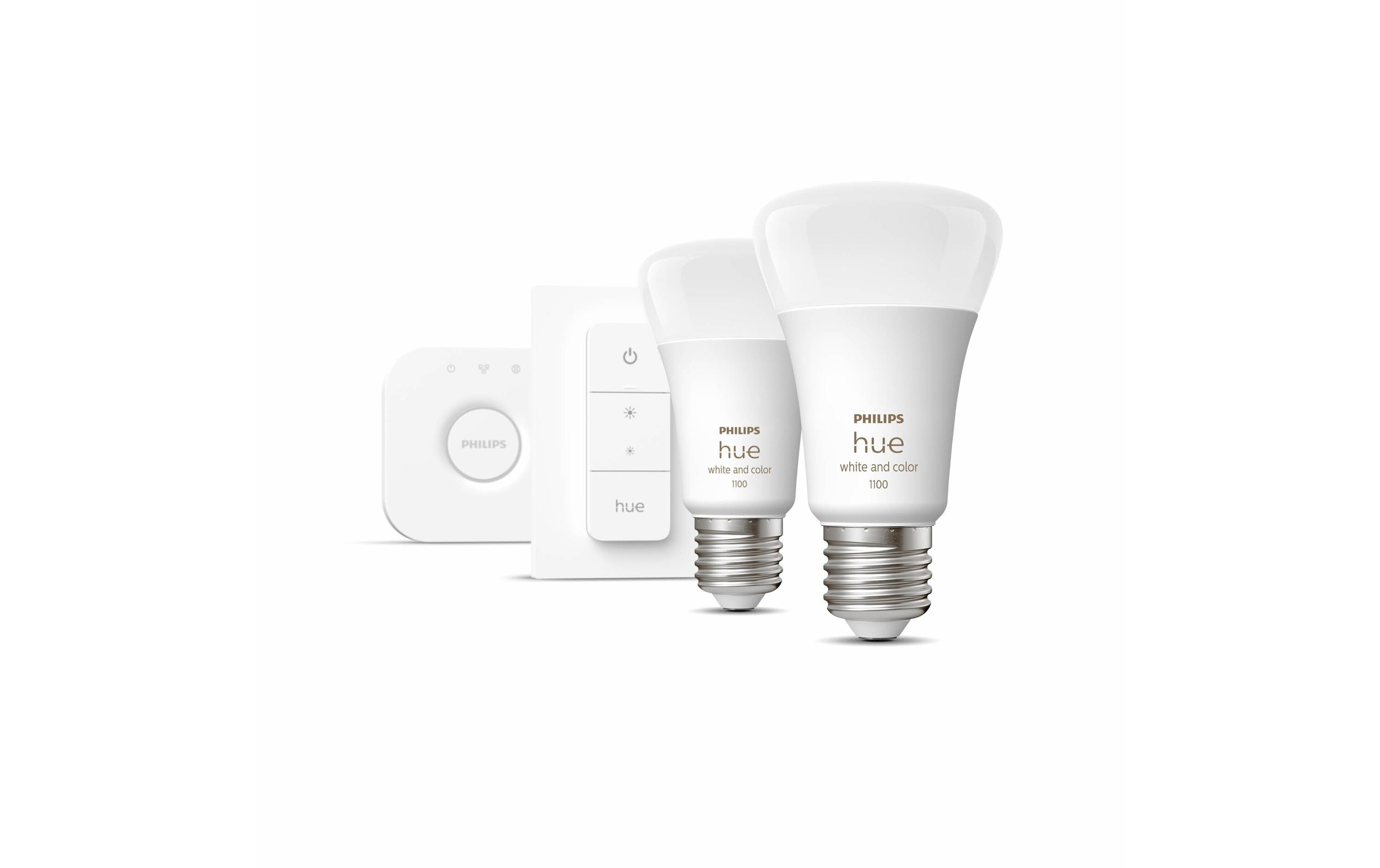 Starterset White & Color Ambiance, 2x E27, DimmerSwitch<br>Starterset