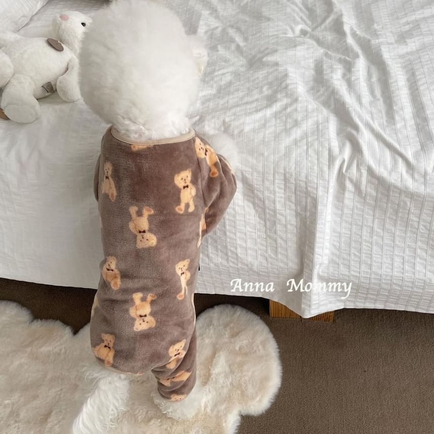 tanvtim - Bear Chenille Pet Overall