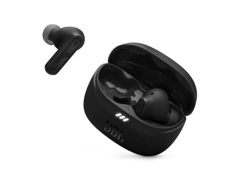 JBL True Wireless In-Ear-Kopfhörer Tune Beam 2 Schwarz Kabellose Ohrhörer mit Noise-Cancelling-Funktion