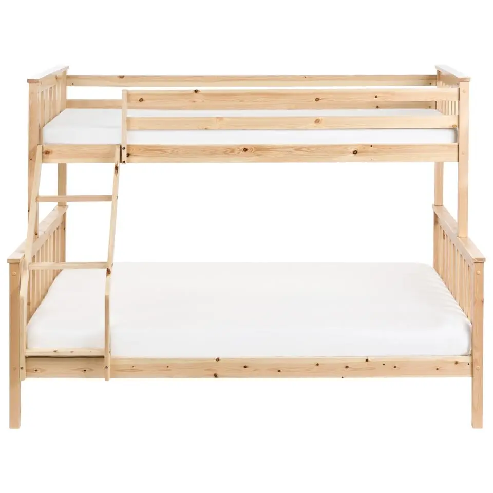BIERNE - Stapelbed - Lichtbruin - 90/140 x 200 cm - Dennenhout