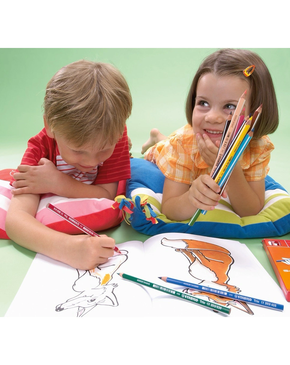 Buntstift STABILO® Trio dick 18er-Pack mit Spitzer