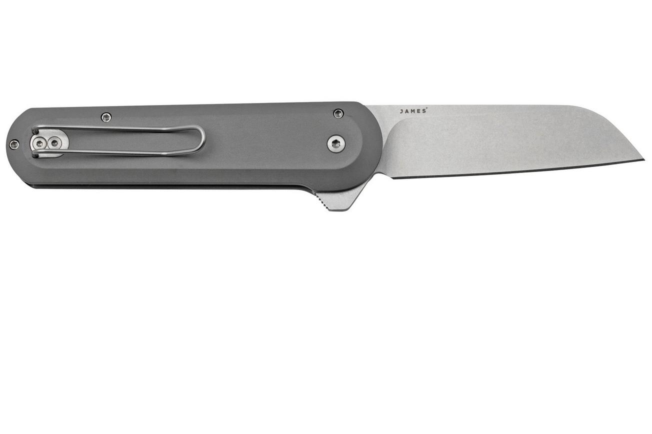 The James Brand The Wells KN123185-00 MagnaCut, Grey Aluminum, zakmes
