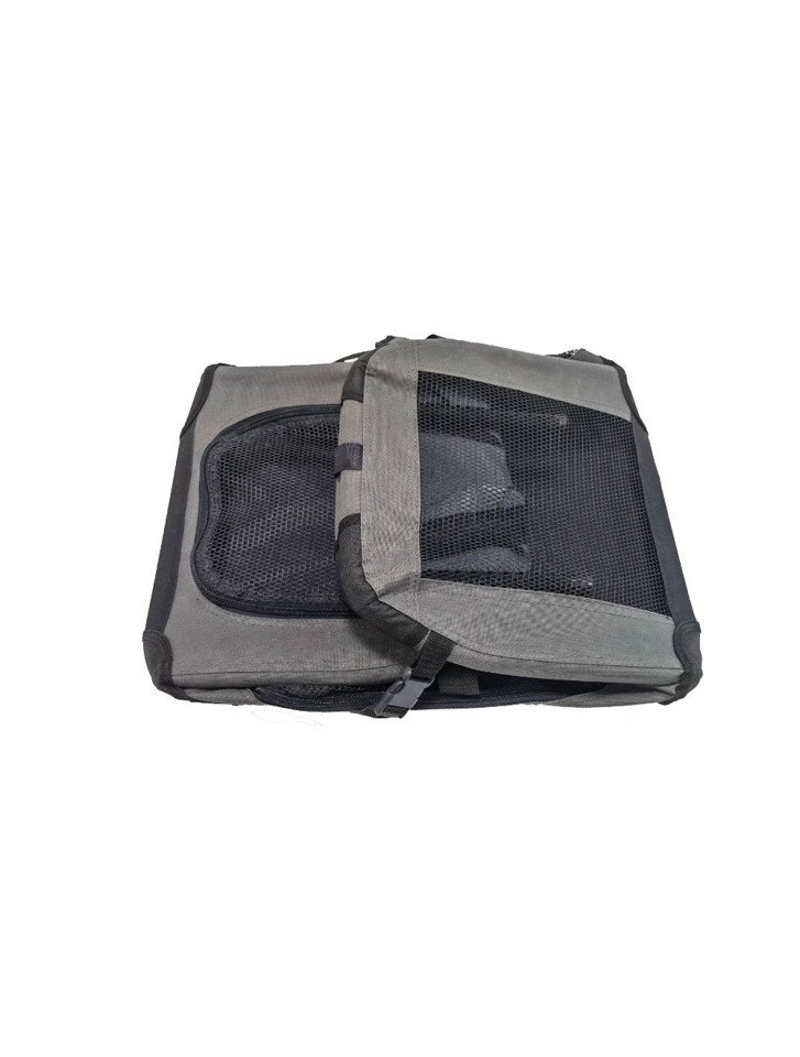 LS Petproducts - Transportbur Foldbar - L - Grå