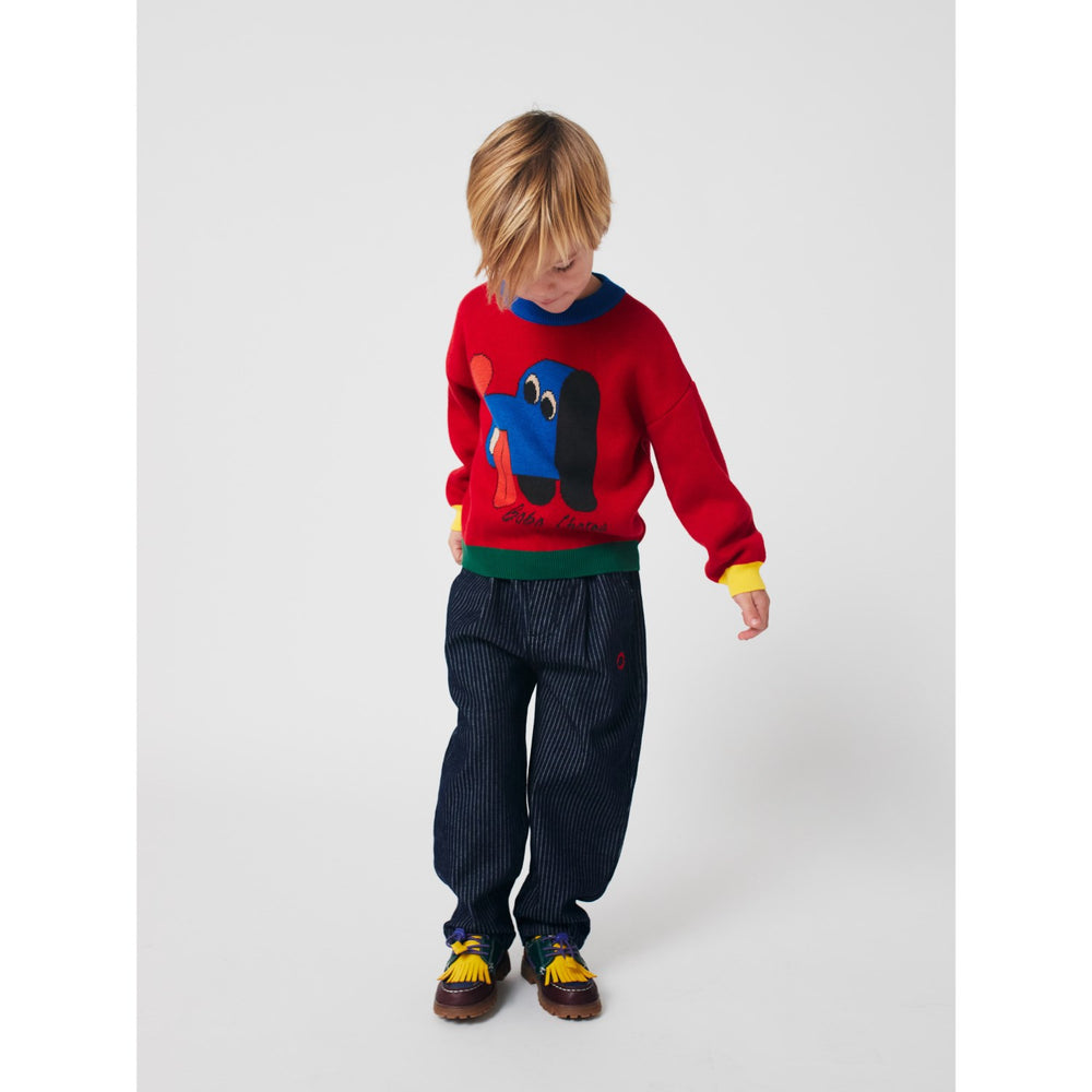 Køb Bobo Choses Red Doggy Mate Jacquard Jumper