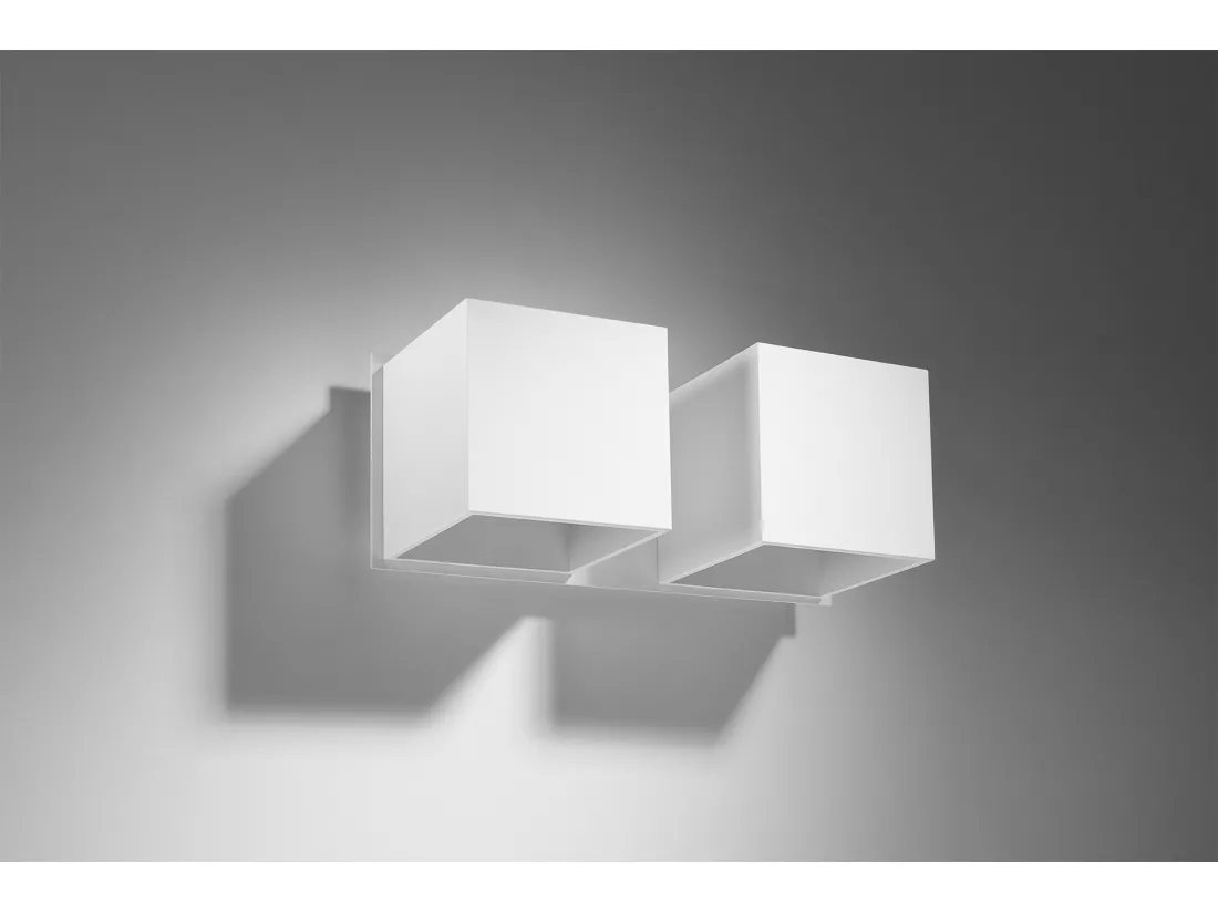 Sollux QUAD Applique Murale Twin Square Up & Down Blanc G9
