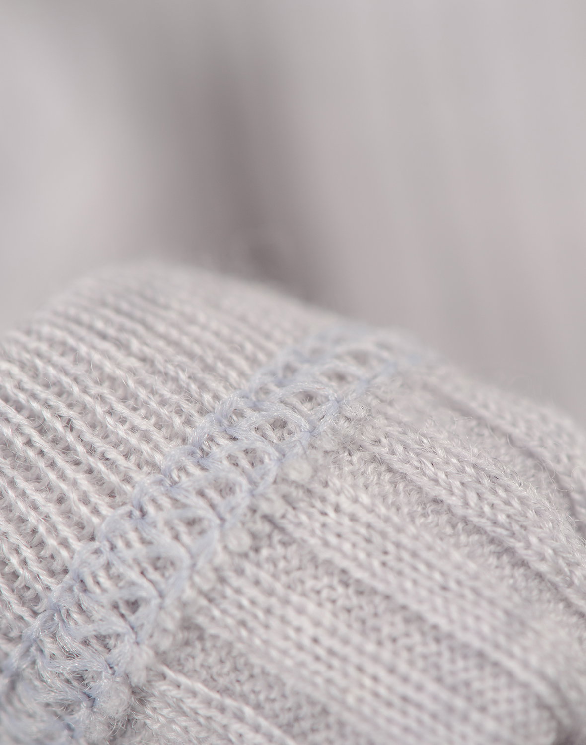 Jurk met ruches van merinowol voor baby's