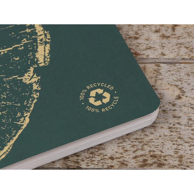 Cahier piqué FOREVER PREMIUM 100% recyclé A4 96 pages petits carreaux papier recyclé blanc 90 g - Assortis