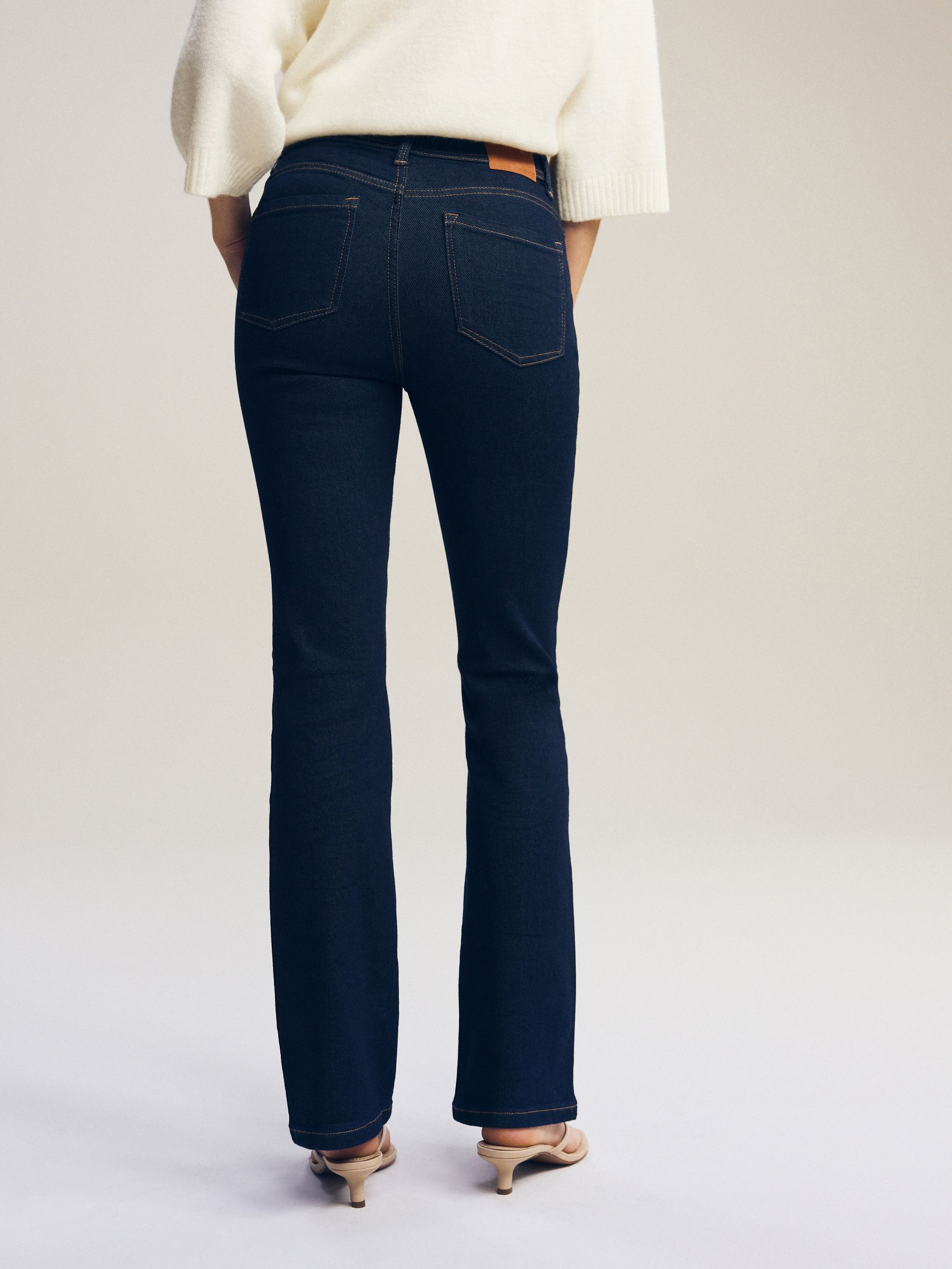 Blauw met wassing - Superzachte bootcut-jeans