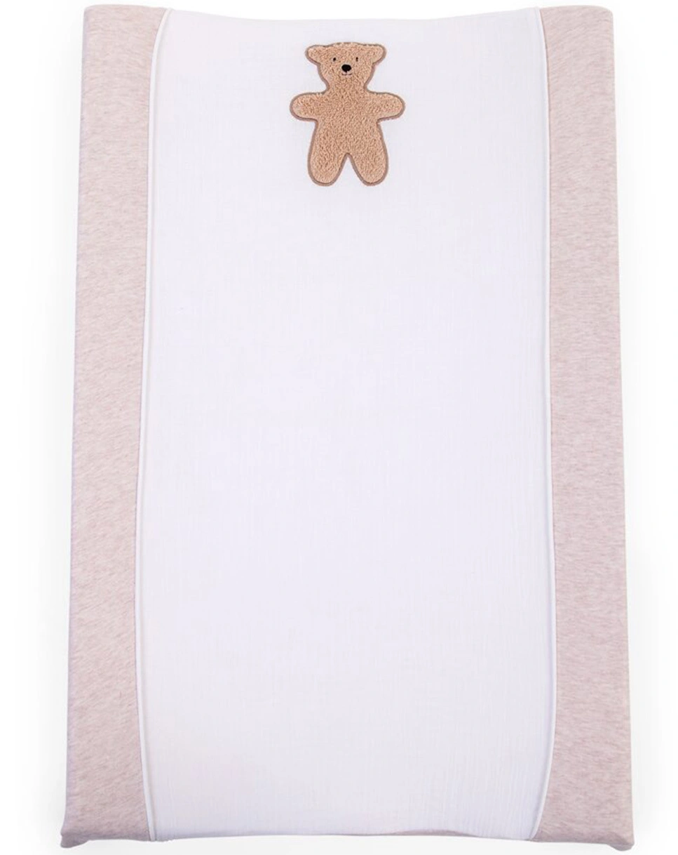 Wickelauflagen-Bezug TEDDY (70x50) in weiß/beige
