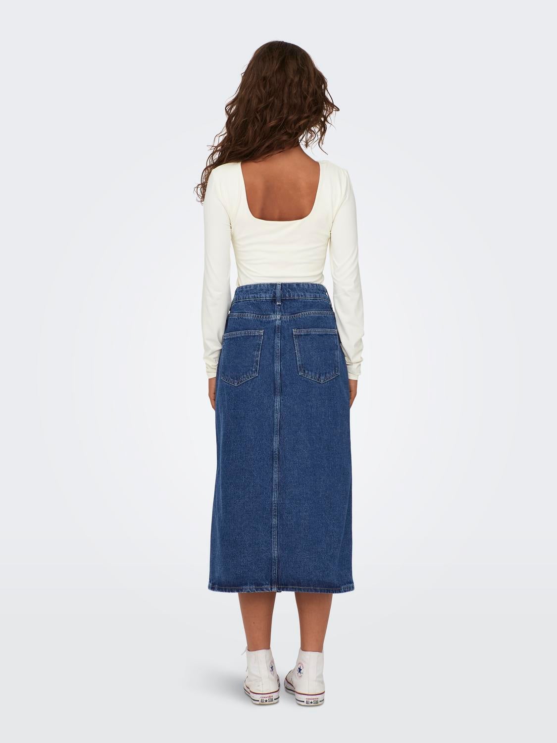 ONLBIANCA Jeansrock Medium Blue Denim