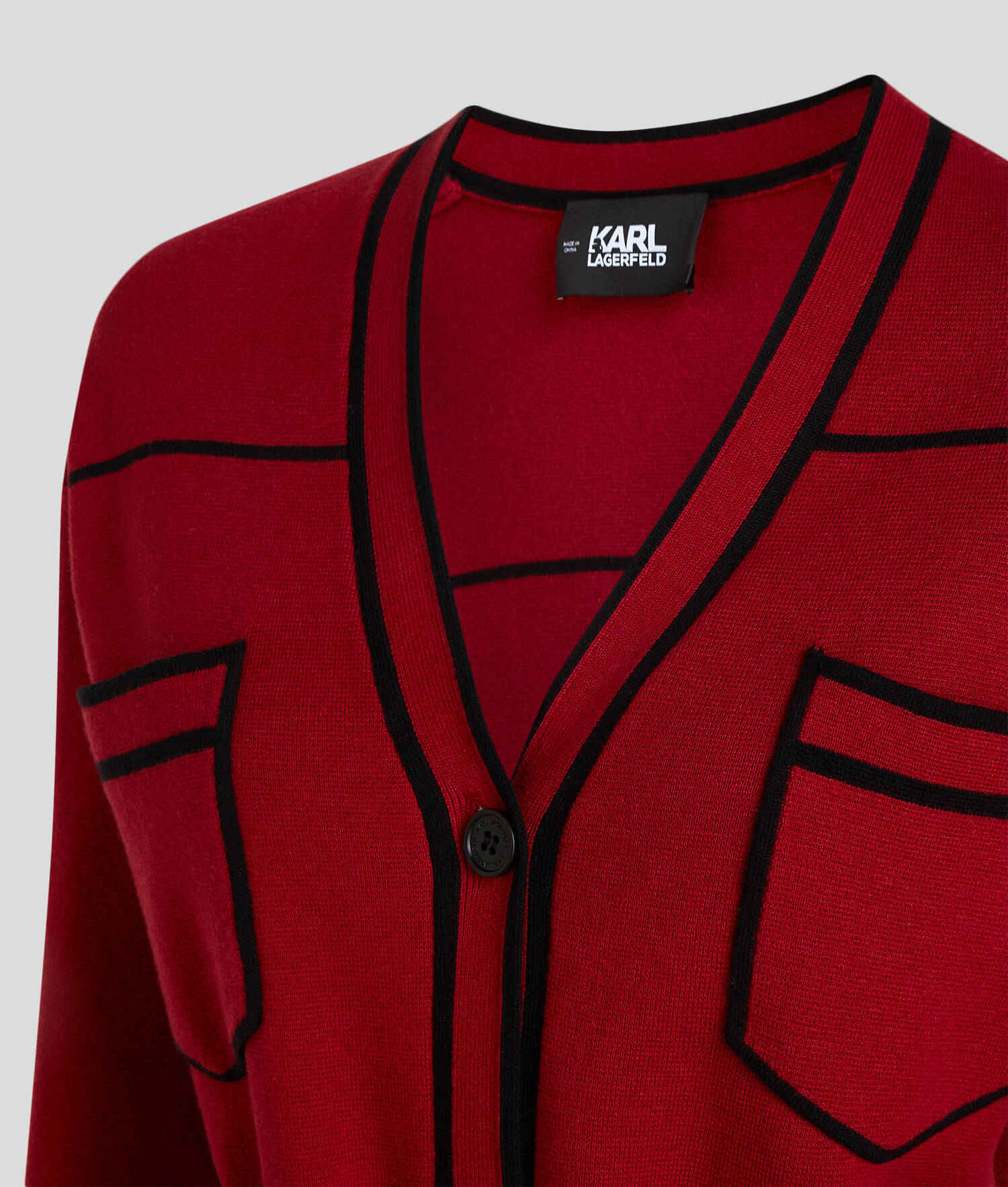 CARDIGAN AVEC CEINTURE ORNÉE DU LOGO KARL