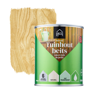 Lacq Produra Tuinhout beits transparant naturel 750 ml