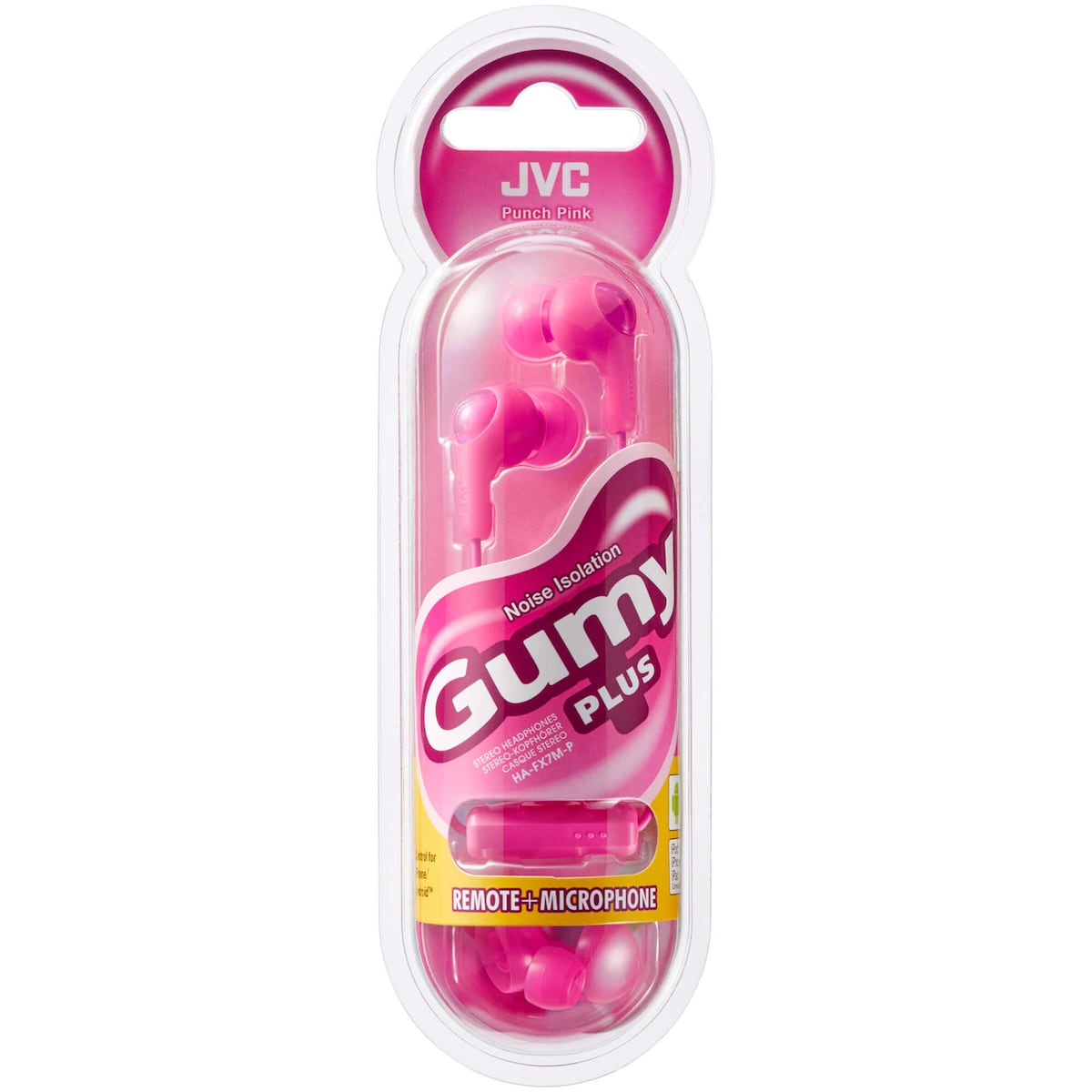 Hodetelefon FX7M Gumy Plus In-Ear Mic Rosa