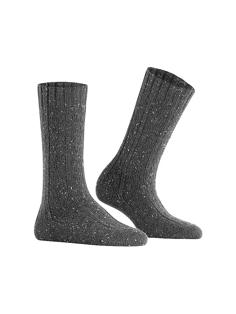 BURLINGTON Damen Socken TWEED TALES 36-41carbon melange grau