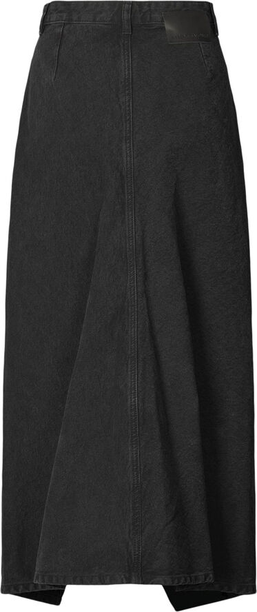 Rabens Saloner Denim black skirt - Kiddie Washed black den