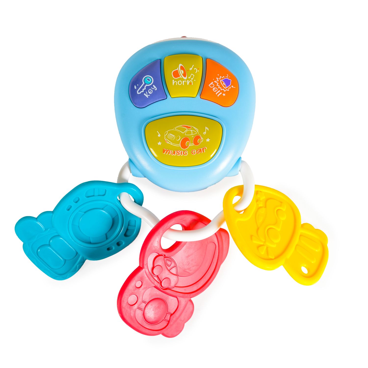 Moni Baby Musik Schlüsselbund 855-73A Autoschlüssel Tasten Musik Licht Geräusche blau