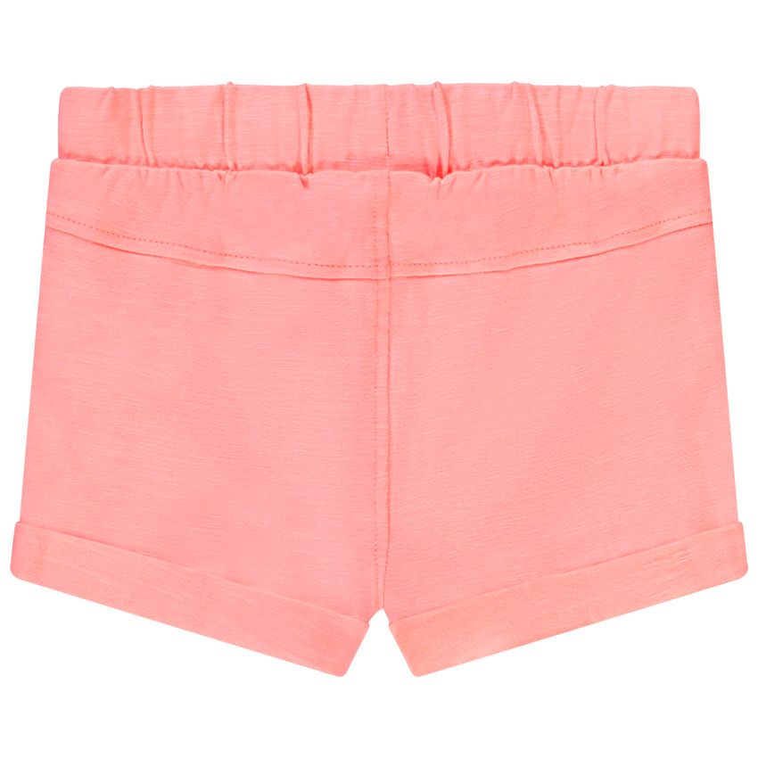 Short en molleton uni - Corail