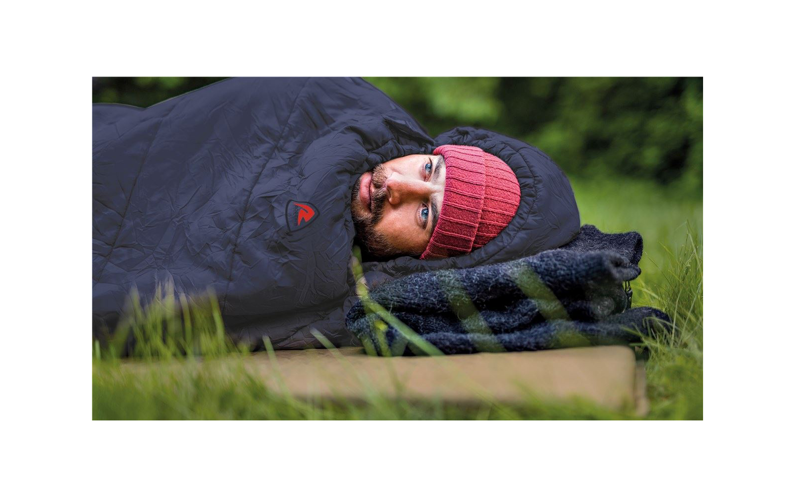 Robens Moraine 2 Mumienschlafsack dunkelblau Reißverschluss links