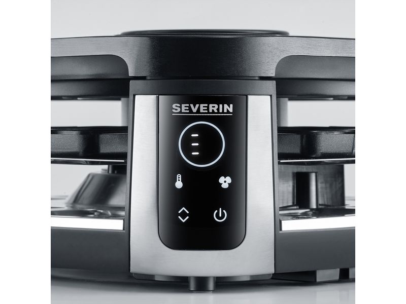 Severin Racletteofen RG 2379 Smokeless 8 Personen Rauchreduzierter Raclette-Grill mit 1900 W Leistung