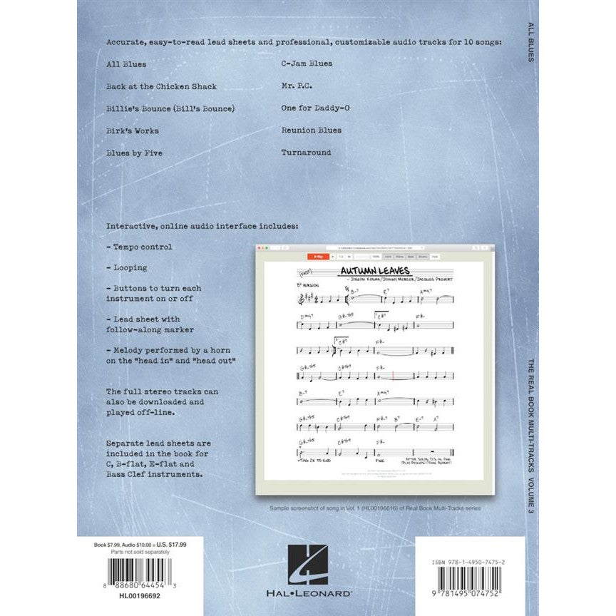 Hal Leonard RealBook Multi-Tracks vol. 3 All Blues - voor alle instrumenten
