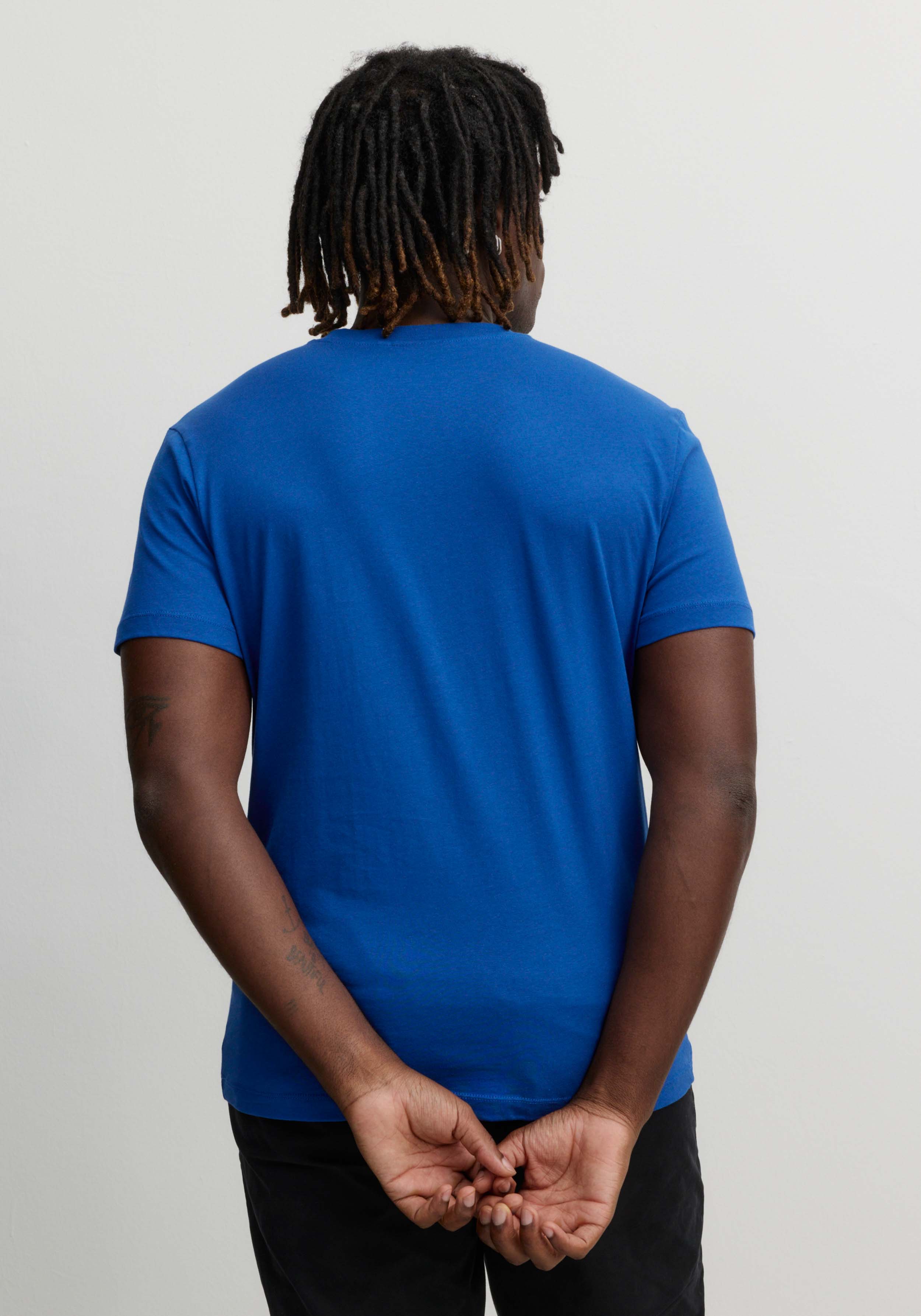 Recolution T-Shirt Agave Smiley Lapis Blue
