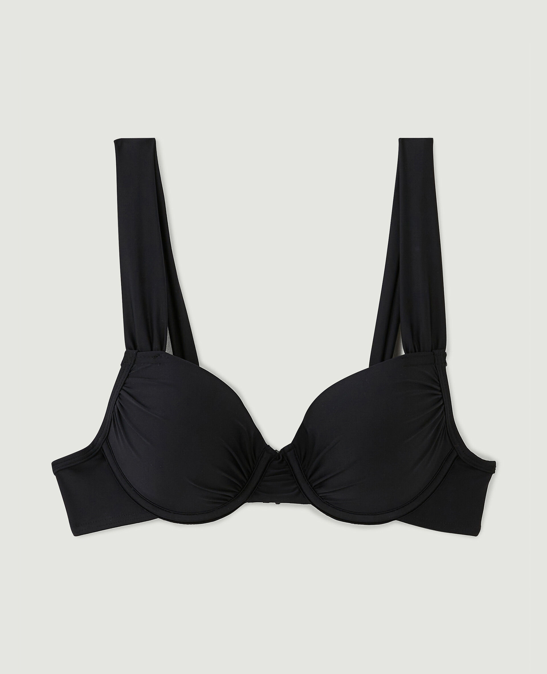 Haut de maillot corbeille push up - Noir