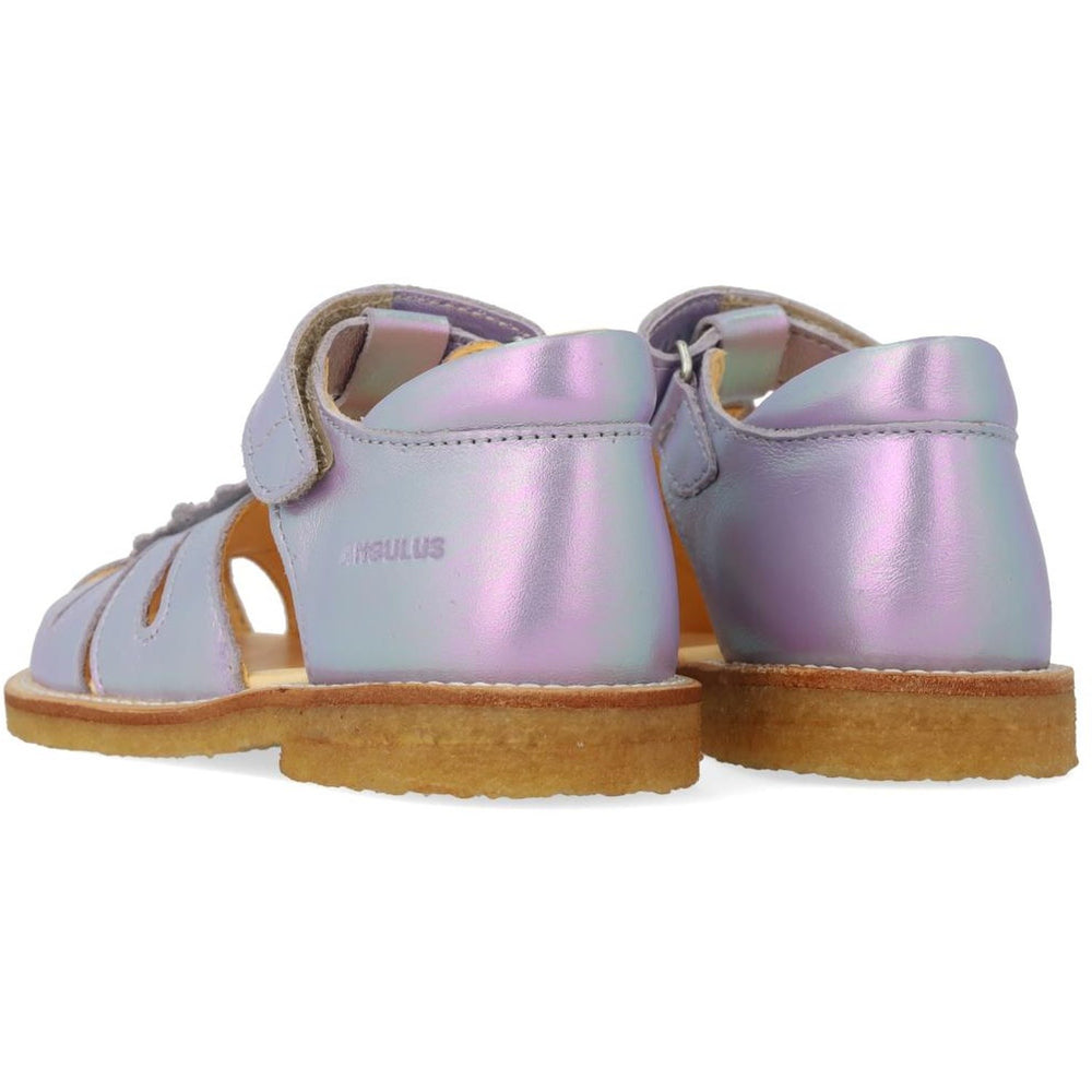 Køb Angulus Iridescent Lilac Shine Sandal Med Dråbedetalje