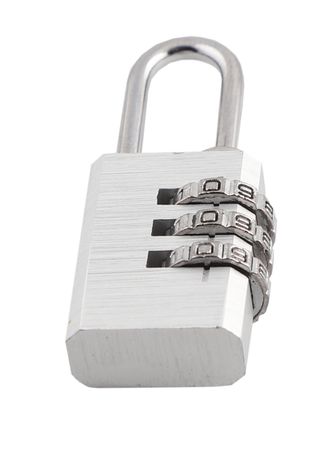 VORHÄNGESCHLOSS mit Code  silber