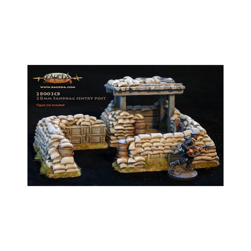 28mm Sandbag Sentry Post