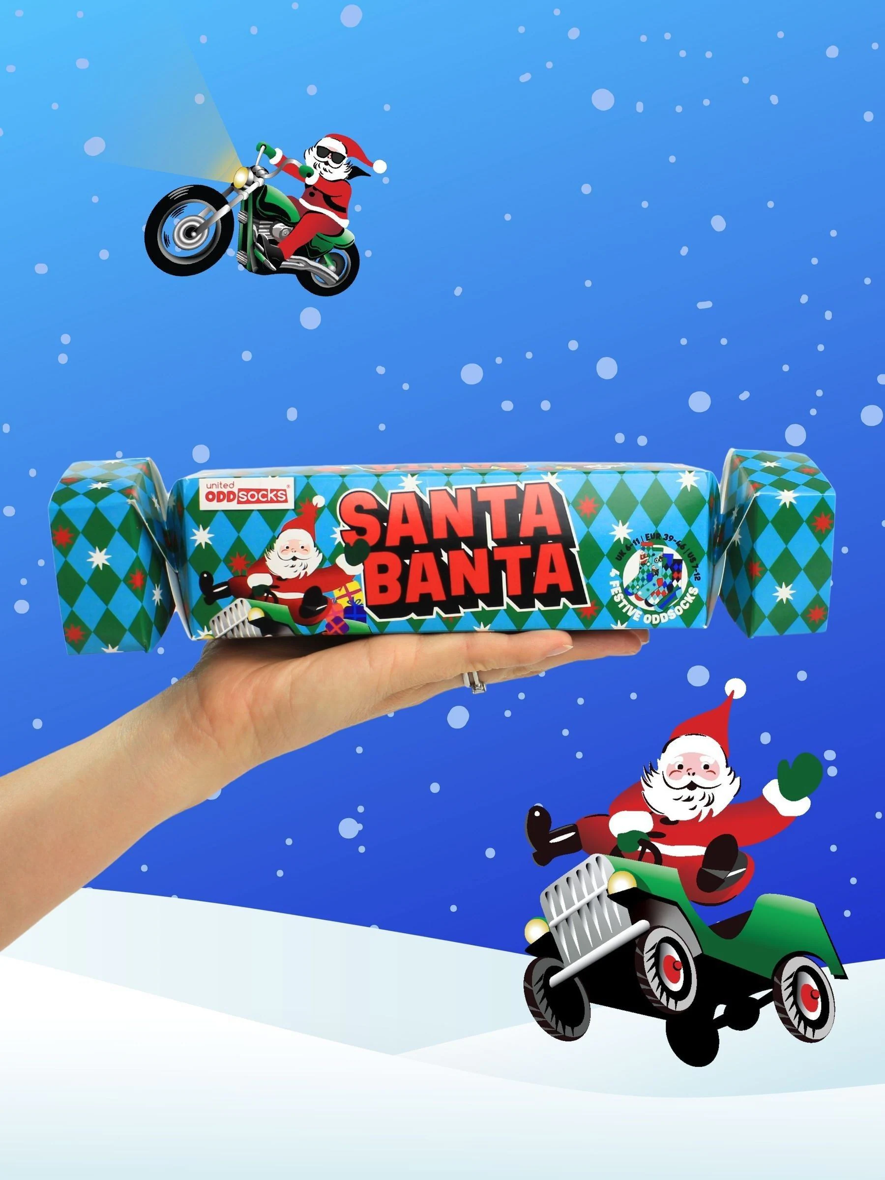 United Odd Socks Santa Banta heren Sokken 4 paar