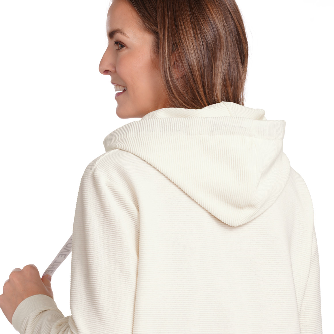 Gina Benotti Damen Sweatshirt im Lagen-Look weiss