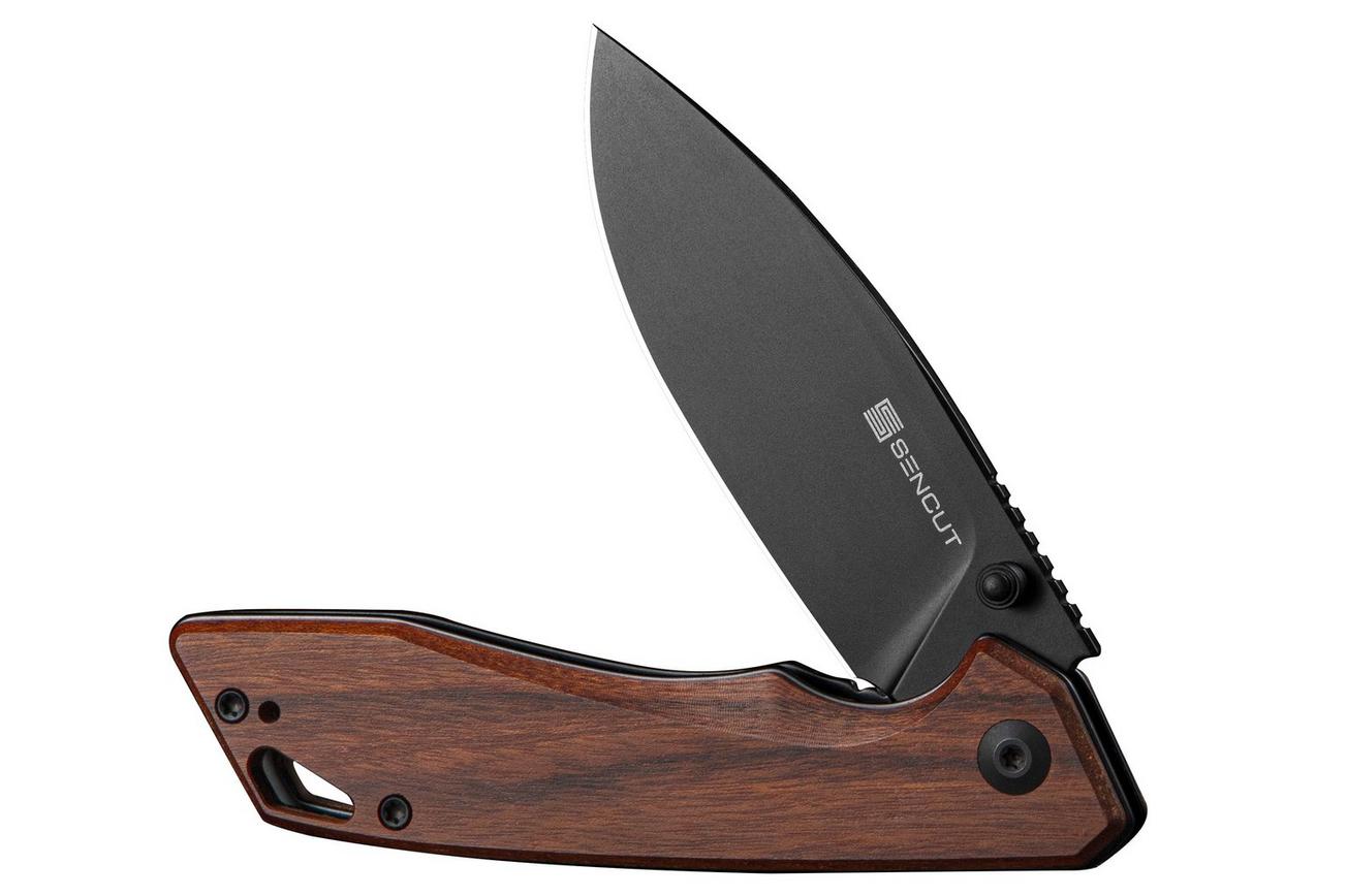SENCUT Stratex S25055-3 PVD 9Cr18MoV, Guibourtia Wood, zakmes
