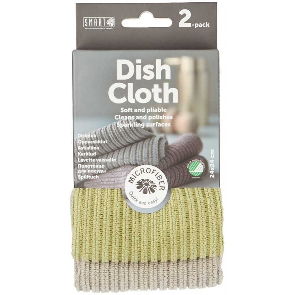 Smart Microfiber System Microvezel Vaatdoek Groen Groen2 stuks