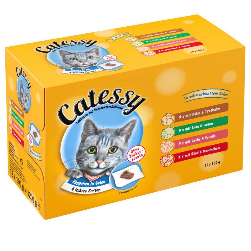 Lot 4 saveurs Catessy Bouchées en gelée