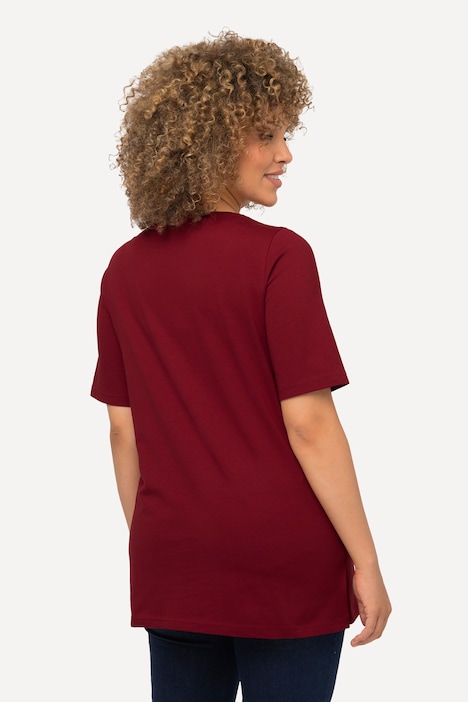 Weihnachts-Shirt, Panda, Classic, V-Ausschnitt, Halbarm
