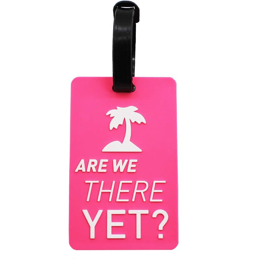 (4er Set) Silikon Kofferanhänger Gepäck Etiketten Luggage Tag mit Adressschild - NOT YOUR BAG