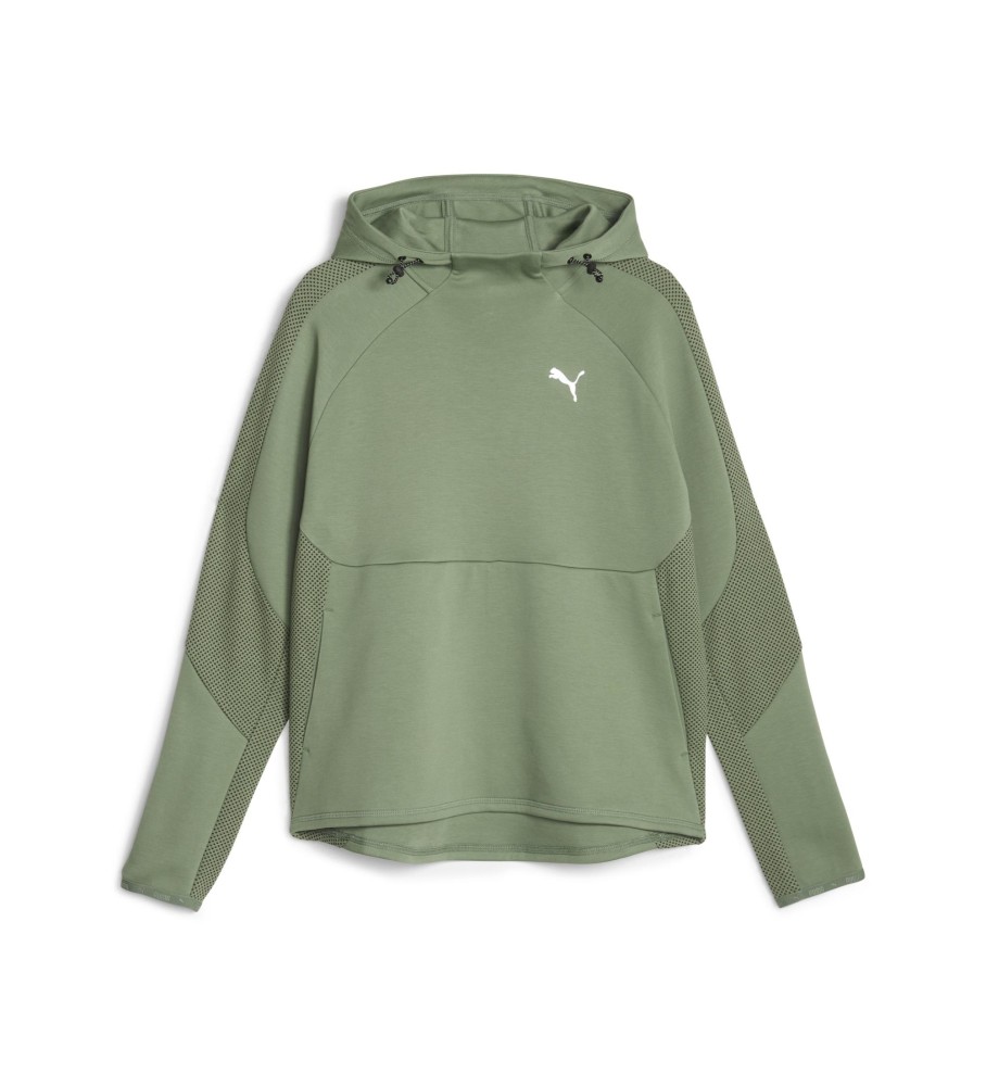 Moletom verde Puma EvoStripe