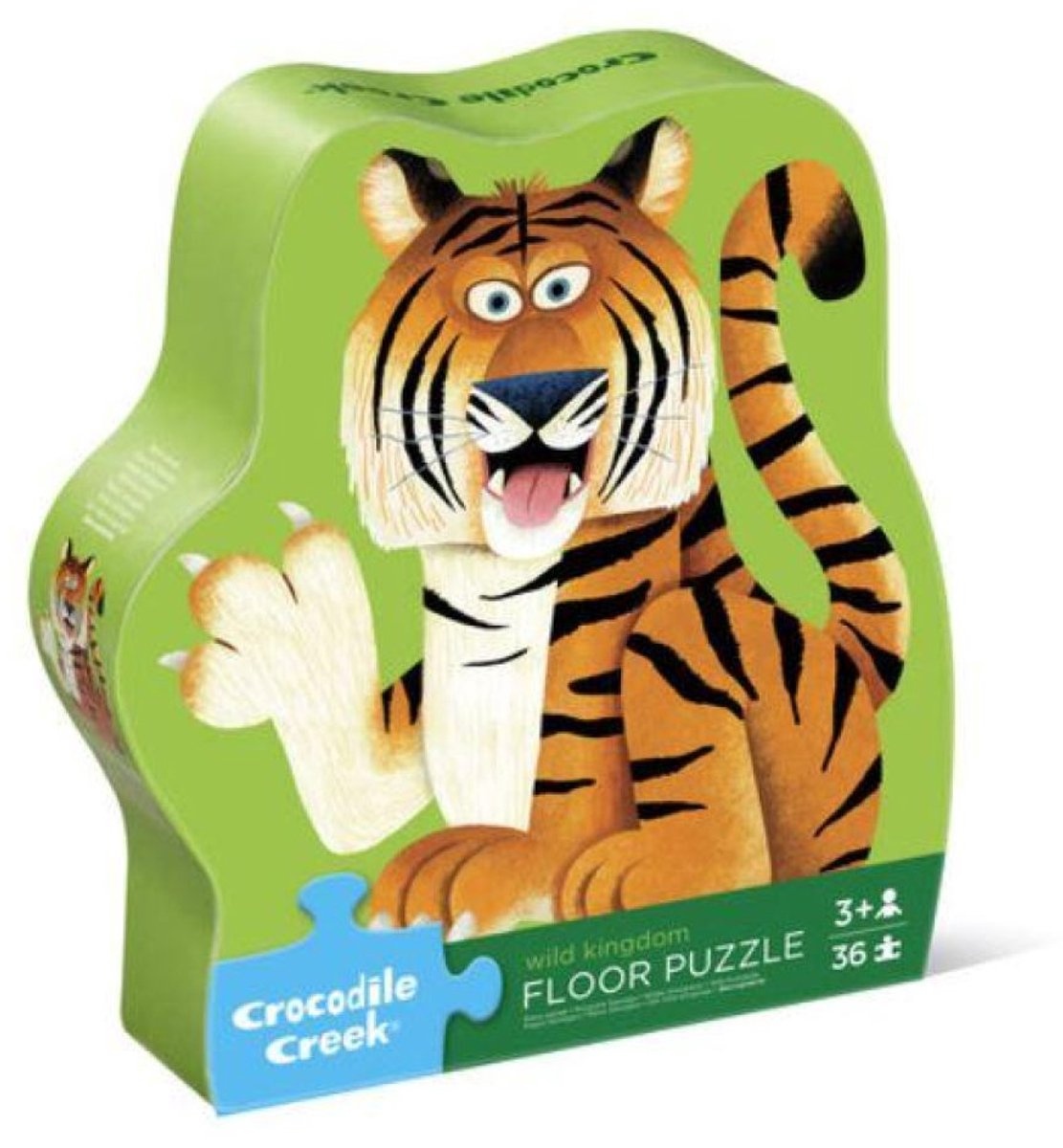 Crocodile Creek Puzzel - Shaped box - 36 stuks - Wilde dieren