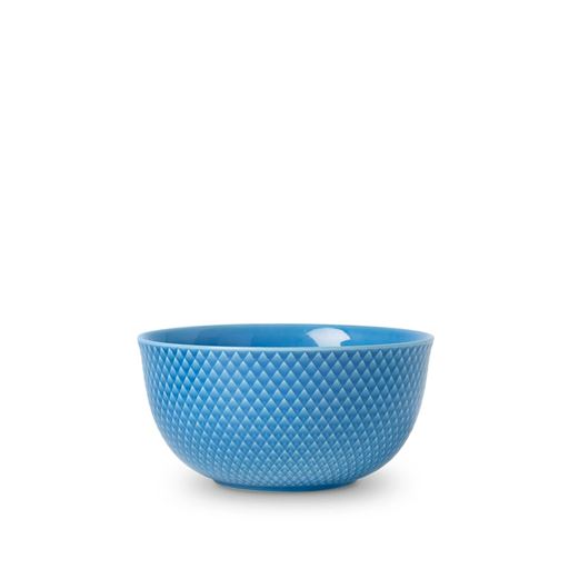 Lyngby Porcelæn Rhombe Color Serveringsskål, Blå, Ø17,5 cm