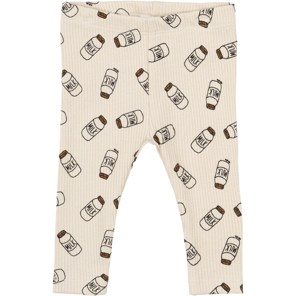 Køb THE NEW Siblings White Swan AOP Nigel Rib Leggings