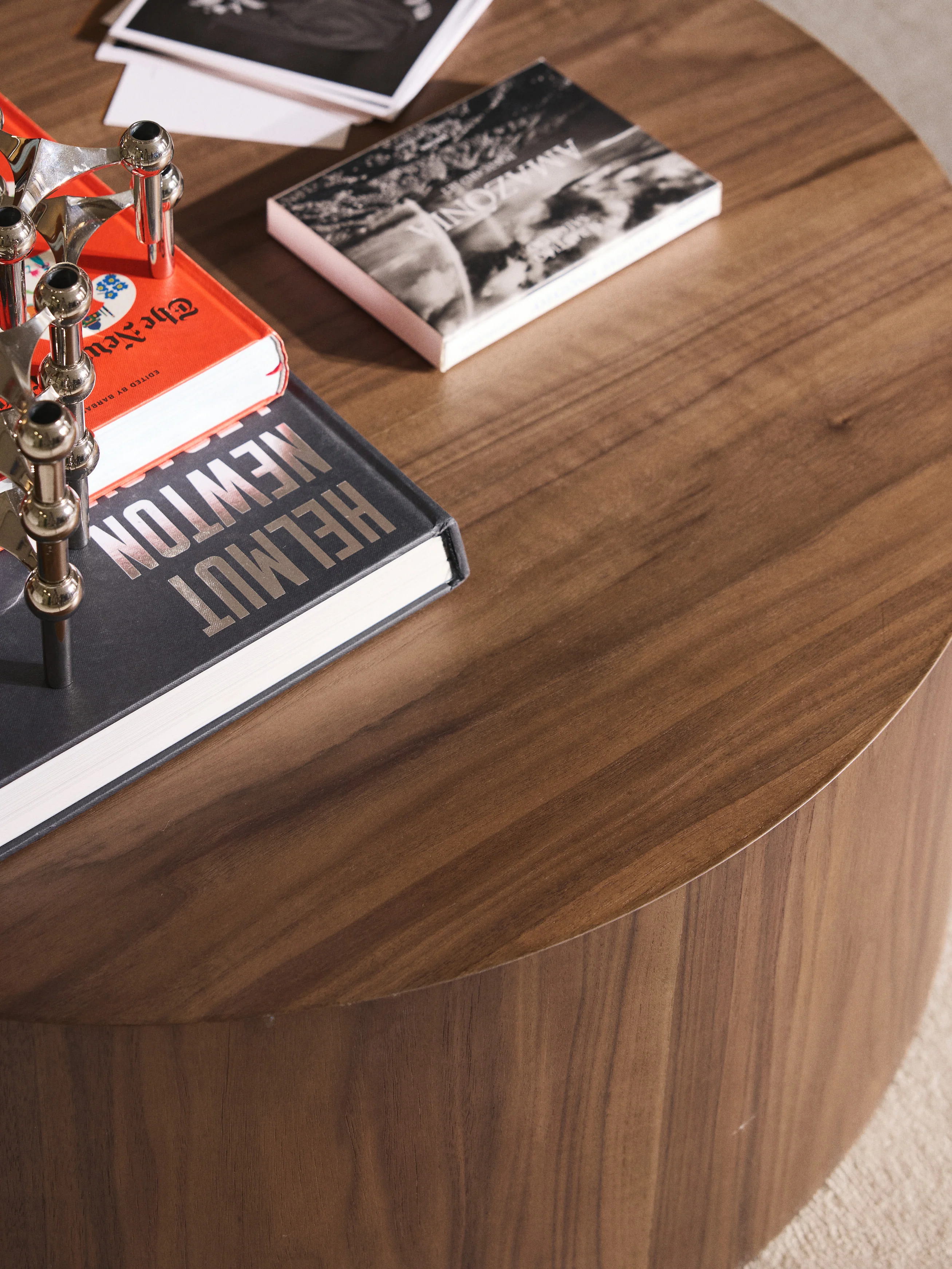 Ronde houten salontafel Dan