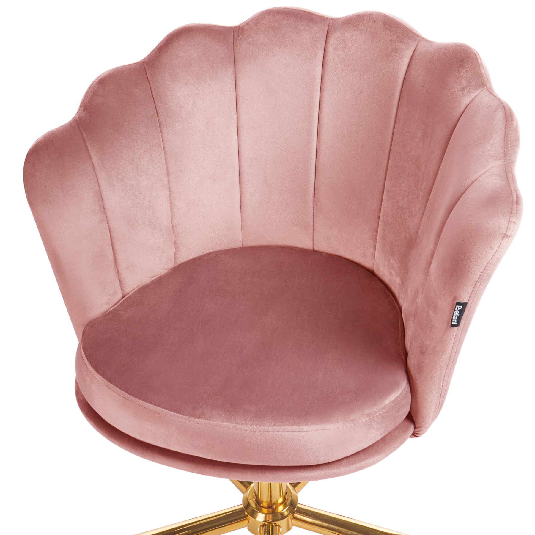 Beliani - MONTICELLO - Bureaustoel - Roze - Fluweel