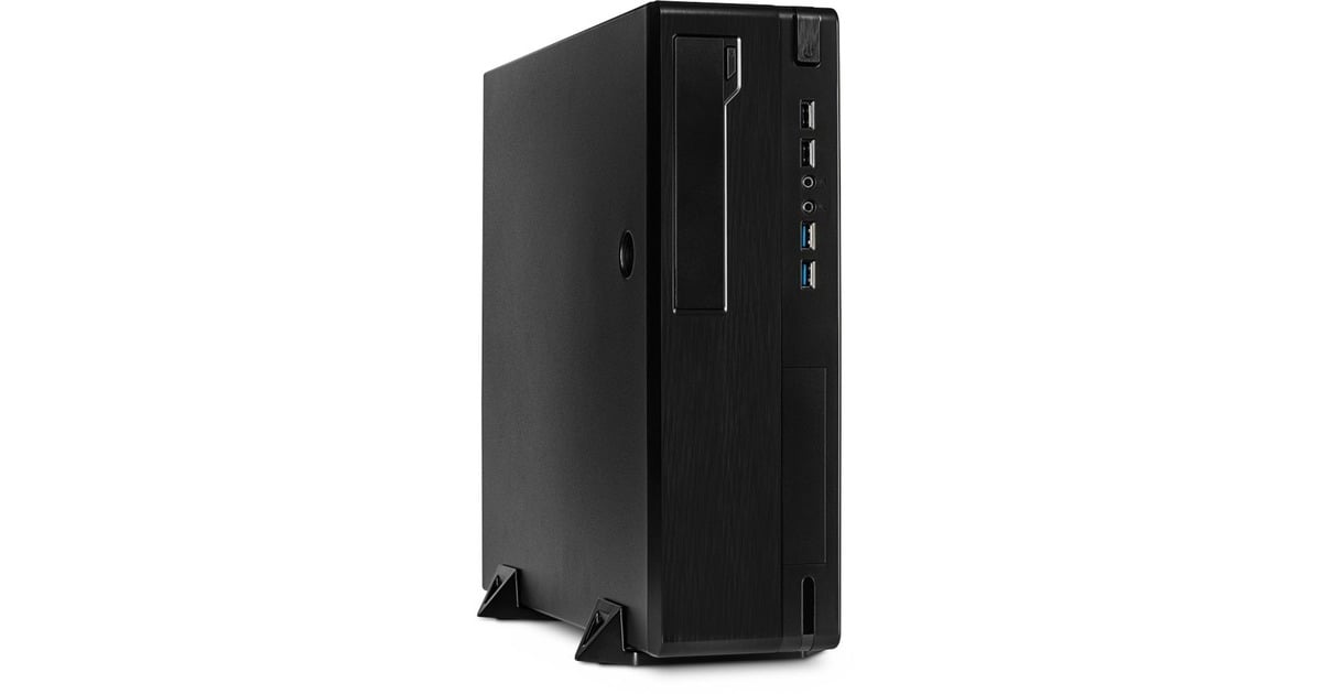 Inter-TechIT-502 mini tower behuizing  (Zwart | 4x USB-A, Tweedekans)