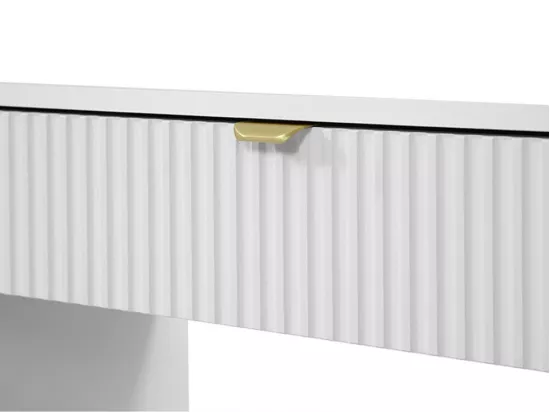 Bureau Comfivo Larmire 100, Avec tiroirs, Nombre de tiroirs: 5, 76x120x55cm, Blanc