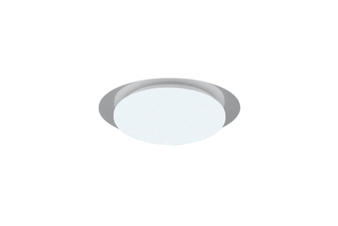 Frodeno Deckenleuchte weiß 68021350, D/H: 35/8,7 cm, Kunststoff, Textil
