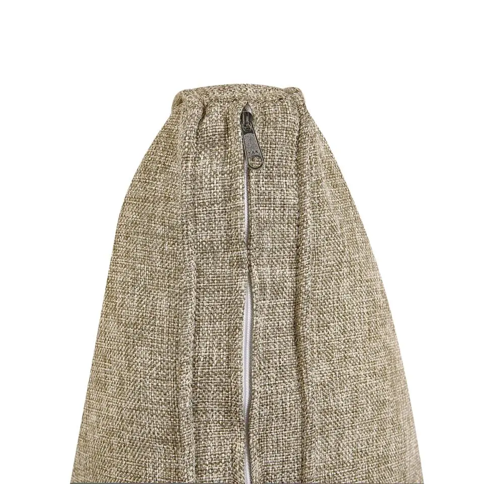BELSITO - Ligstoel - Taupe - Rotan